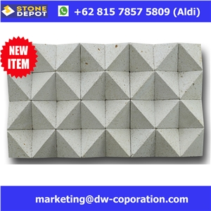 Bali White Limestone Hexagon Mosaic Wall Cladding