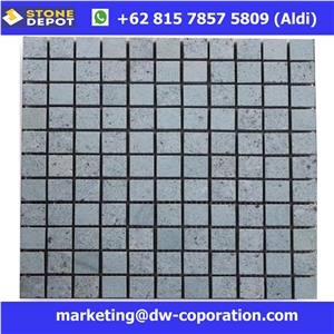 Green Sukabumi Stone Swimming Pool Mosaic