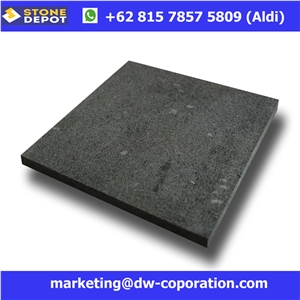 Indonesia Black Basalt Tiles Lava Stone Tiles