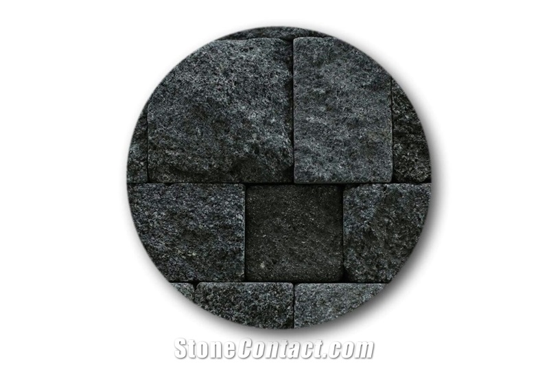 Java Black Lavastone Tumbled Wall Cladding