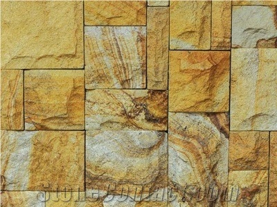 Yellow Palimanan Sandstone Wall Cladding Panels