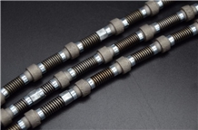 Diamond Wire Saw with Spring for Block Cutting