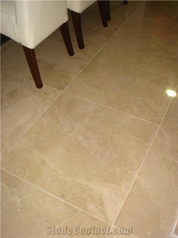 Crema Eneus Marble Polished Floor Tiles