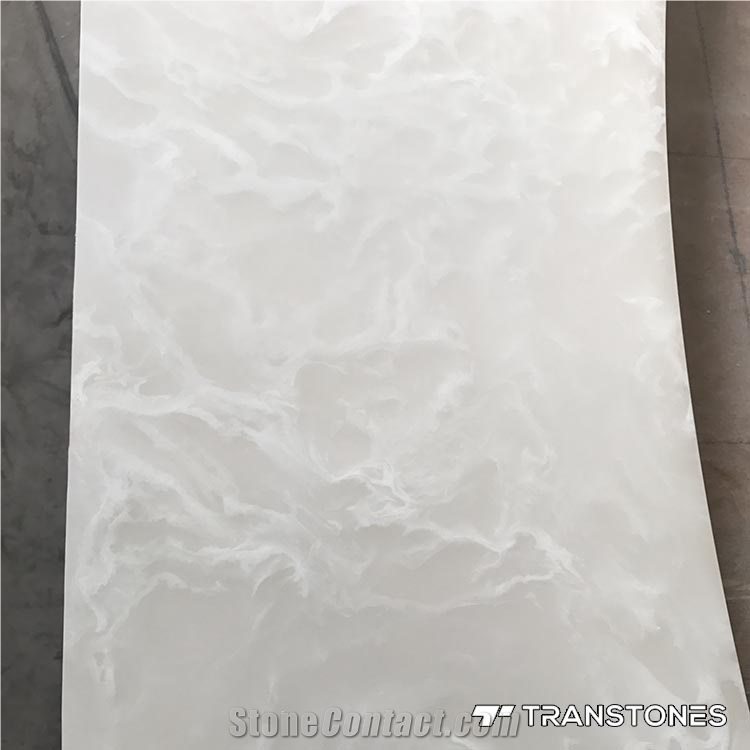 Alabaster White Resin Panel for Bathroom Decors