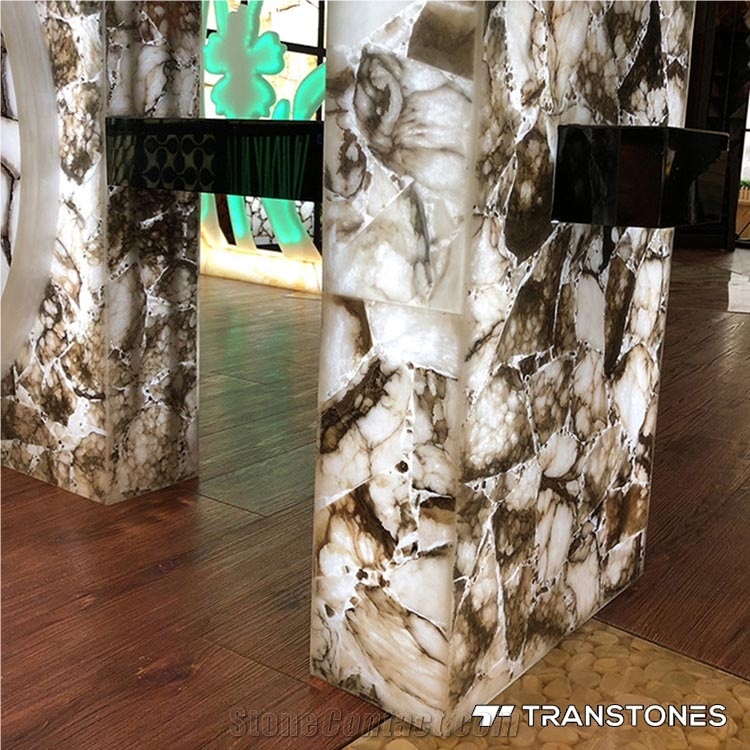 Artificial Crystallized Marble Stone Slab for Home