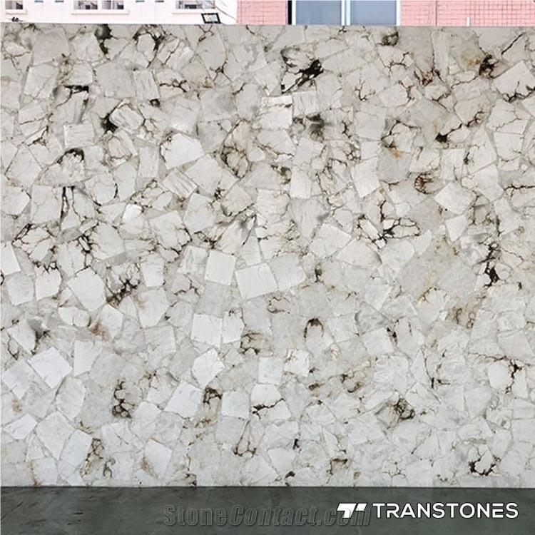 Artificial Crystallized Marble Stone Tiles