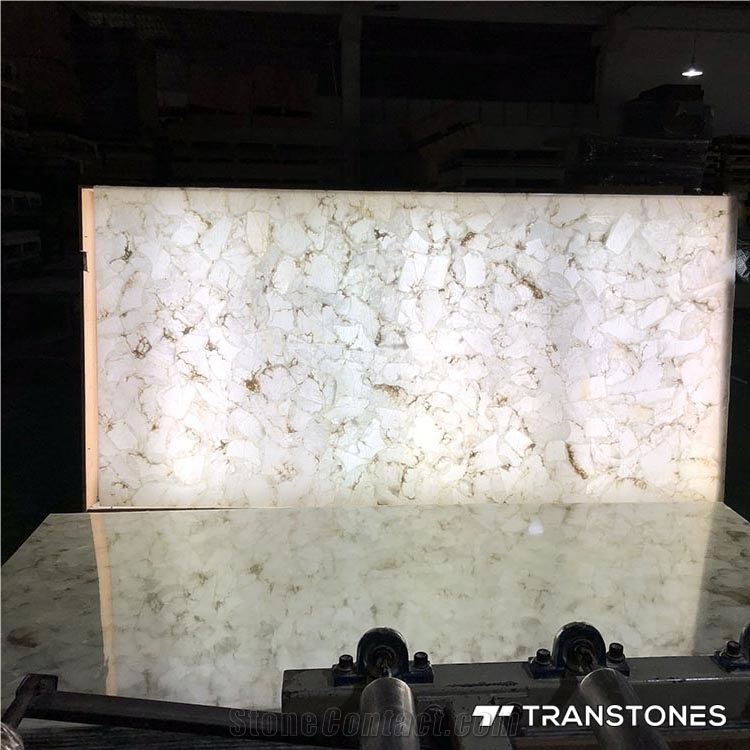Artificial Crystallized Marble Stone Tiles