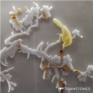 Artificial Onyx Stone Translucent Wall Painting