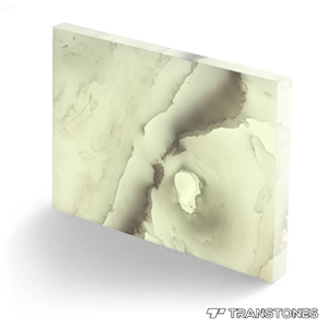 Artificial Translucent Resin Stone Slabs Faux Onyx