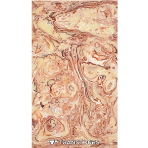 Backlit Resin Artificial Stone Polished Alabaster