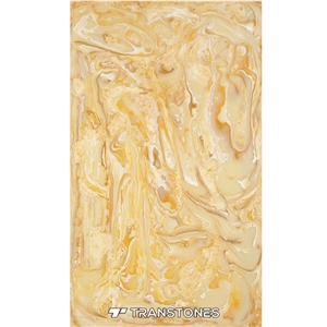 Backlit Resin Artificial Stone Polished Alabaster