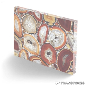 Big Agate Slices Sheet Natural Agate for Table Top