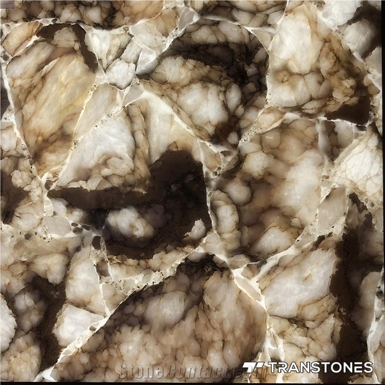 Crystallized Marble Stone Backlit Wall Panel