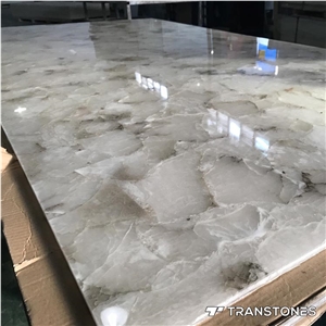 Faux Alabaster Stone Artificial Onyx Slab for Bar