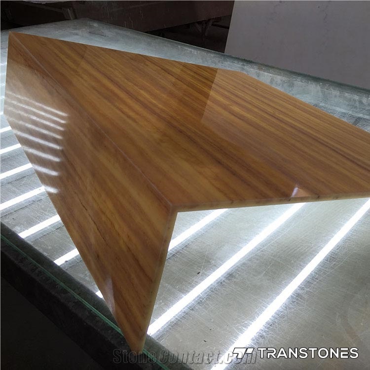 Faux Stone Alabaster for Desk Locker Design