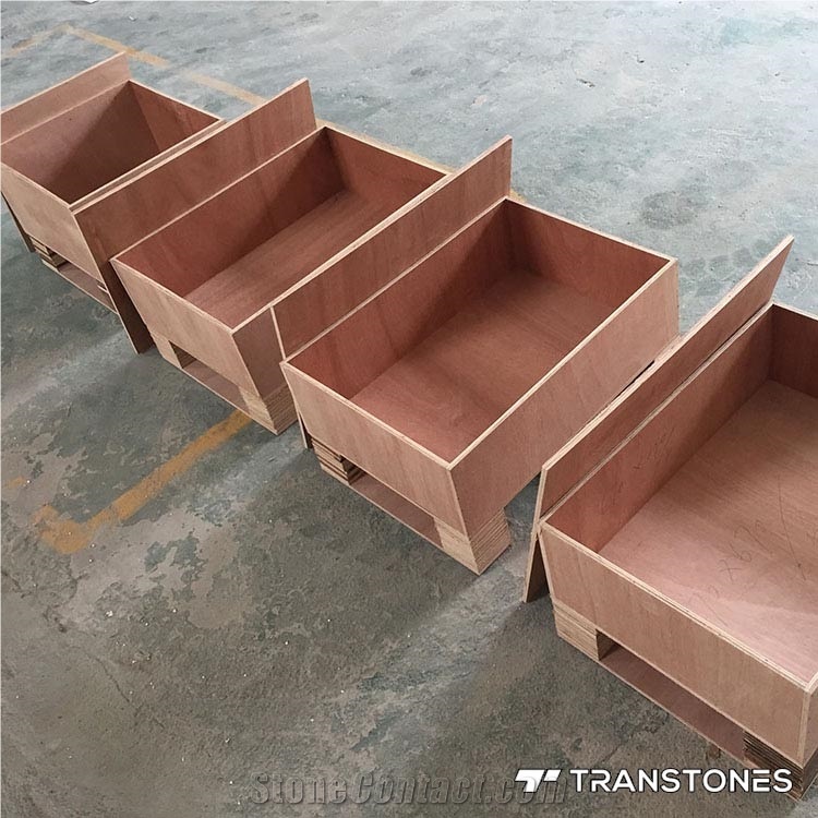 Faux Stone Alabaster for Desk Locker Design