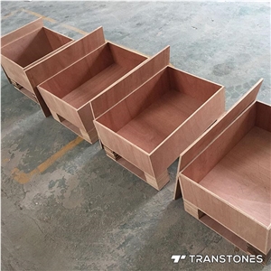 Faux Stone Alabaster for Desk Locker Design