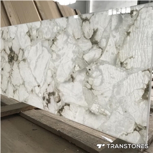 Grey Translucent Alabaster Resin Panel for Wall