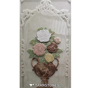 Interior Design Flower Pattern Carved Home Decors