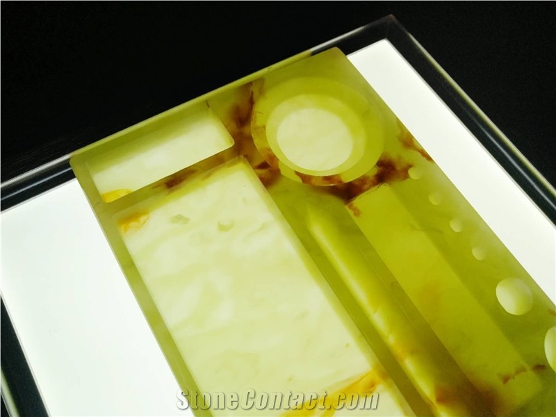 Interior Home Decors Translucent Carved Tray