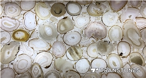 Natural Agate Big Slab Stone for Wall Panel Decor