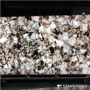 Natural Crystallized Onyx Stone Slices Slab