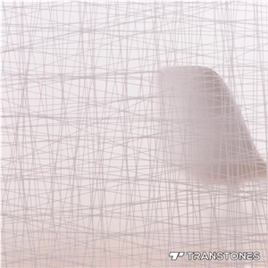 Pink Color Acrylic Sheet Translucent Walling Tiles