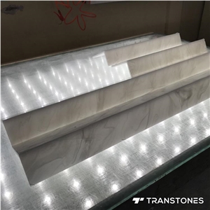 Polished Artificial Alabaster Customized Design for Home Decor Panels