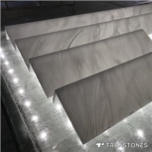 Polished Artificial Alabaster Customized Design for Home Decor Panels