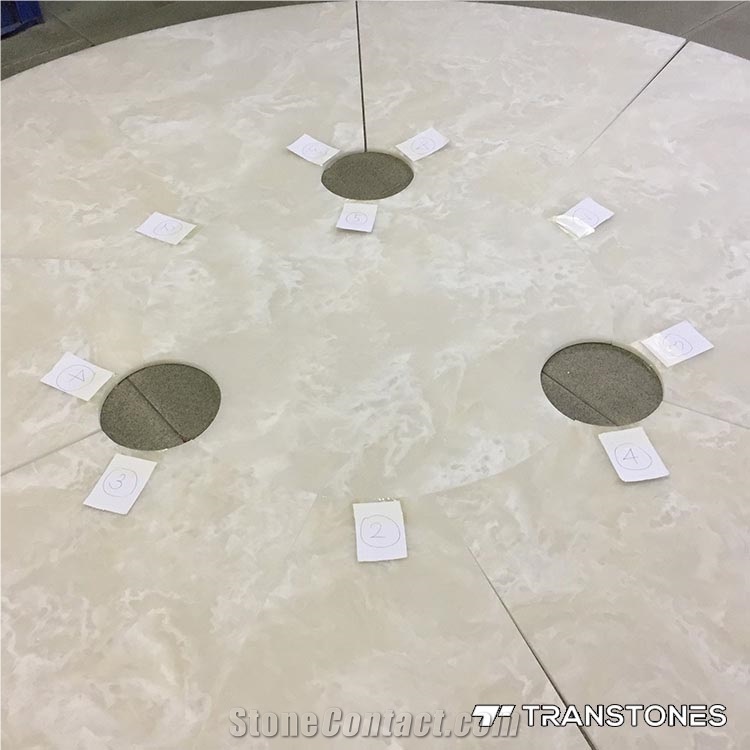 Polished Surface Translucent Artificial Onyx Slab
