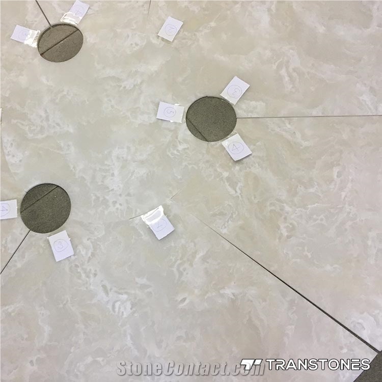 Polished Surface Translucent Artificial Onyx Slab