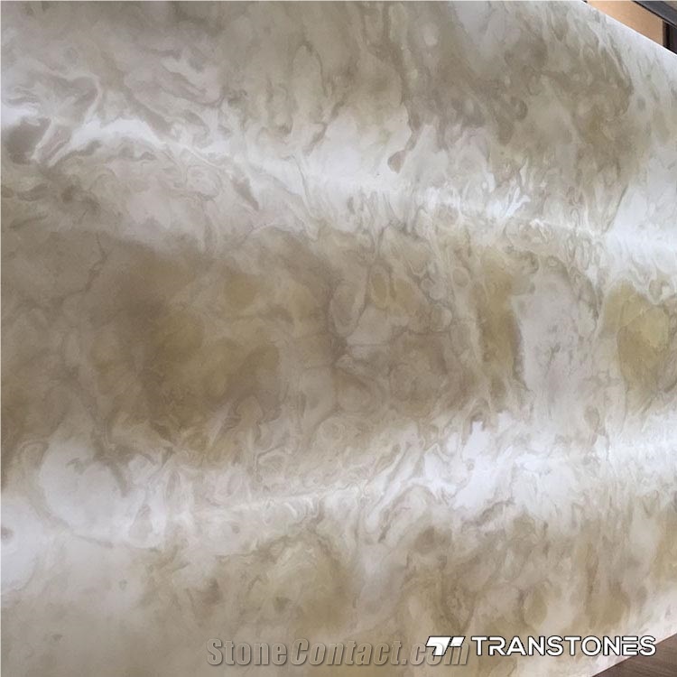 Polished Surface Translucent Artificial Onyx Slab