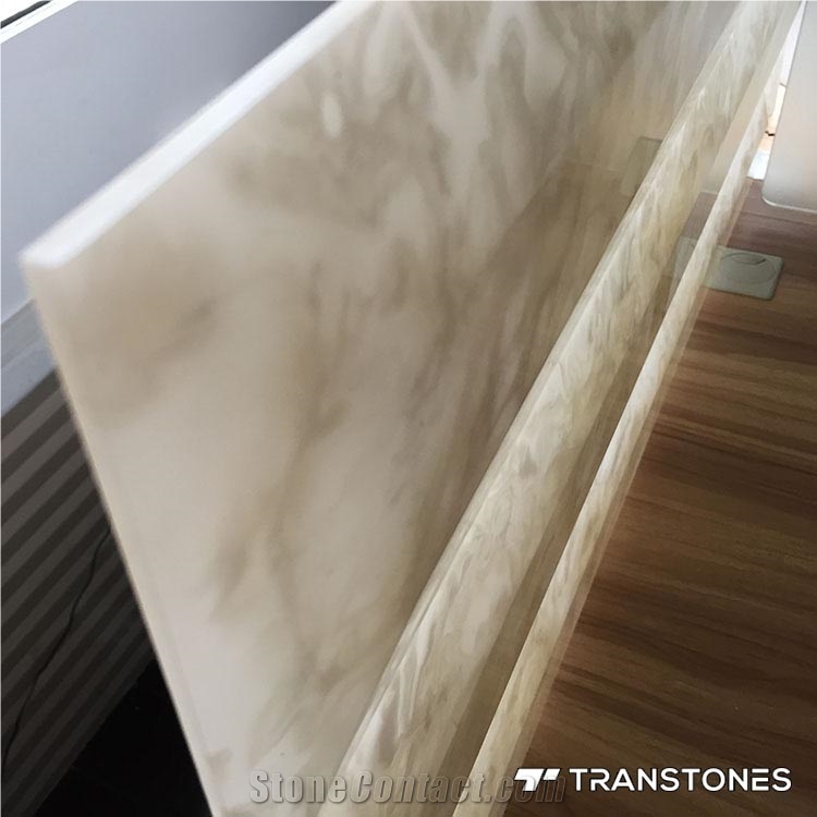 Polished Surface Translucent Artificial Onyx Slab