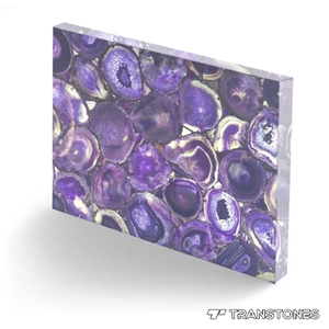 Purple Agate Gemstone Slabs Natural Agate Slices