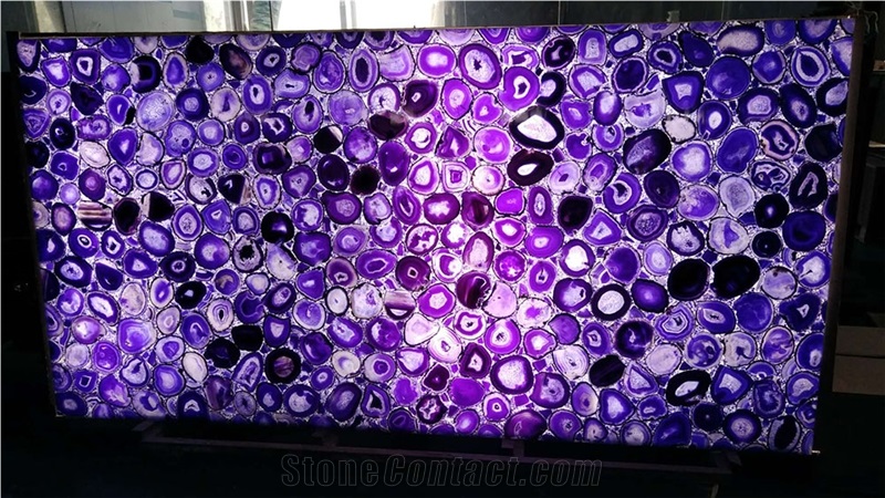 Semi Precious Agate Translucent Panel