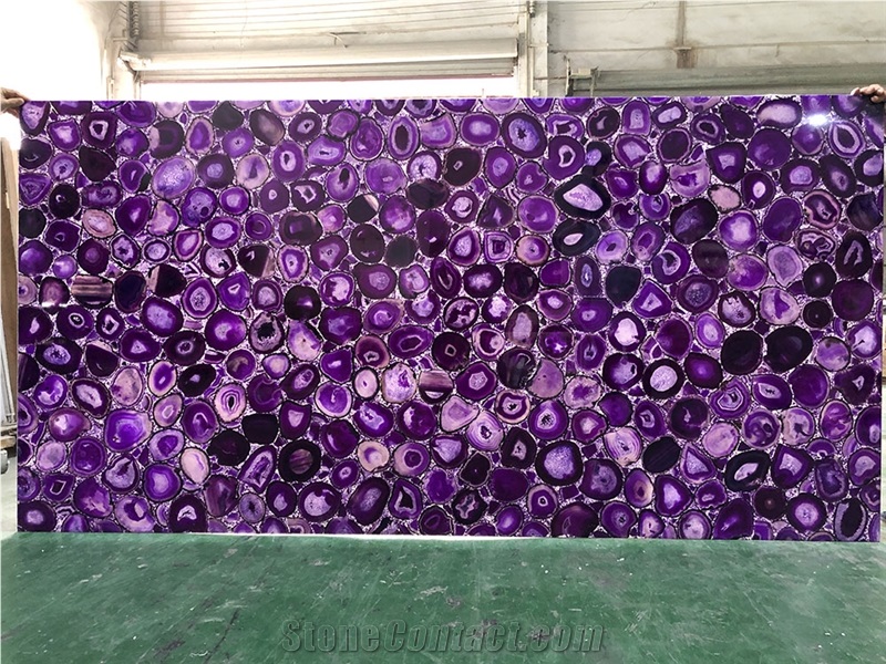 Semi Precious Agate Translucent Panel
