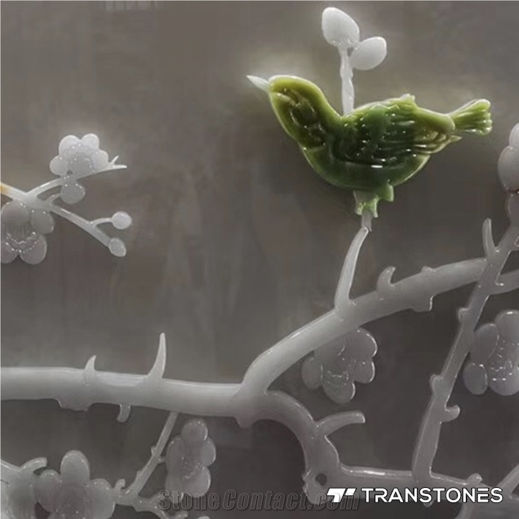 Transaprent Artificial Onyx Carving Art Works