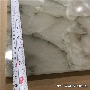 Translucent Backlit Crystallized Natural Artificial Onyx Slab