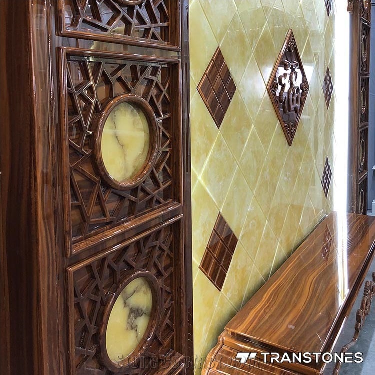 Translucent Faux Alabaster Tile for Walling