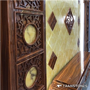 Translucent Faux Alabaster Tile for Walling