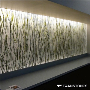 Translucent Resin Panel Acrylic Sheet Wall Cove