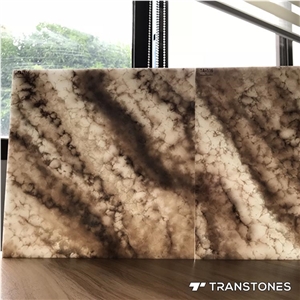 Translucent Resin Slab Faux Onyx Stone