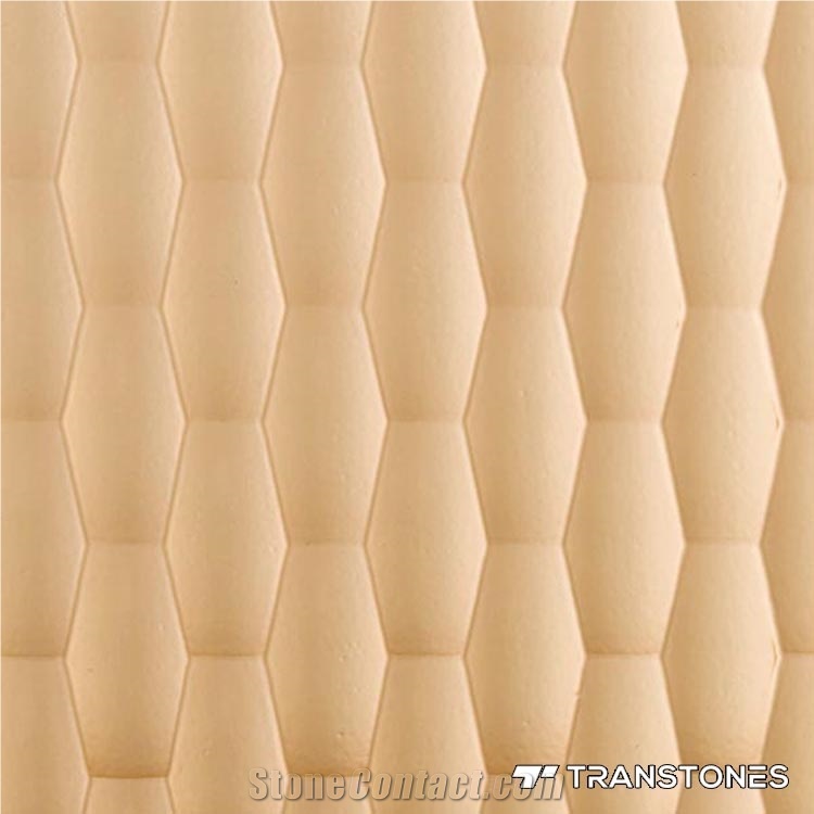Translucent Stone Wall Panel Acrylic Sheet