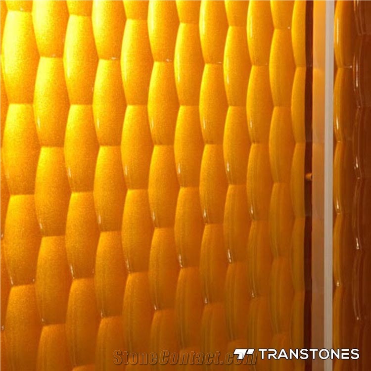 Translucent Stone Wall Panel Acrylic Sheet
