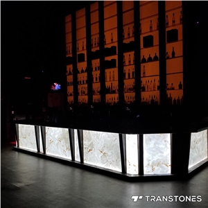 Translucent White Alabaster For Bar Top Counter