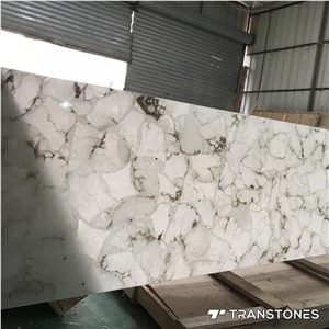 Transparent Artificial Marble Stone Walling Tile