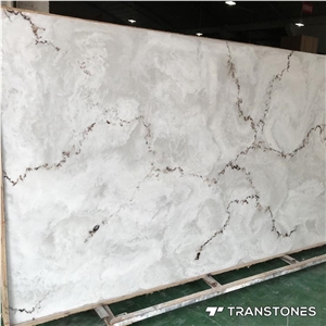 White Vein Artificial Onyx Backlit Resin Alabaster