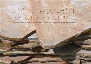 Carmel Cream Sandstone Thermal Flagstone Patio