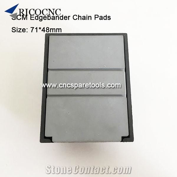 71x48mm Rubber Conveyor Chain Pads Are for Scm