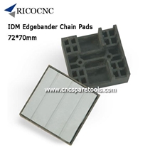 72x70mm Idm Edgebander Track Pads Cnc Rubber Chain